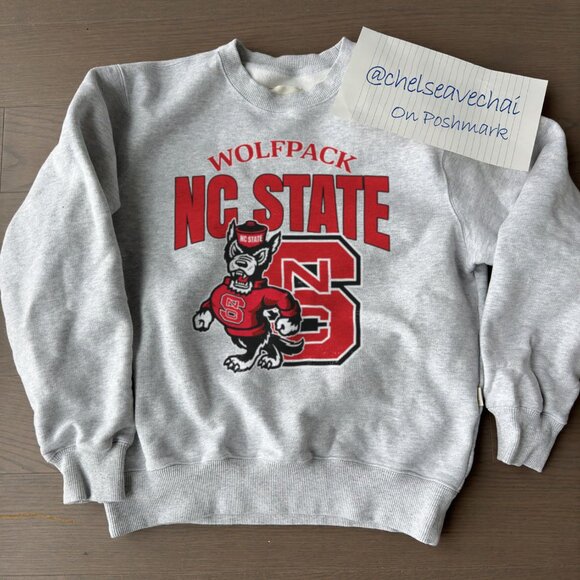 Vintage 90s NC State University Shirt NC State Wolfpack Football Sweatshirt - Picture 1 of 2